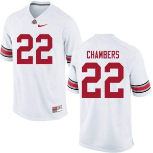 Men's Ohio State Buckeyes #22 Steele Chambers White Nike NCAA College Football Jersey Latest OON5044RP